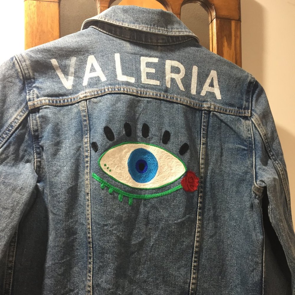 LEVI EMBROIDERED & PAINTED DENIM JACKET